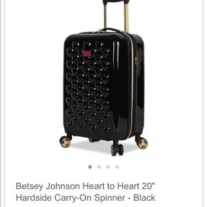 NWT Betsey Johnson 20” Hard top Carry On